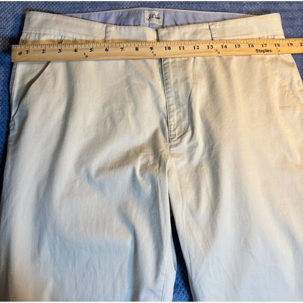 J.Crew Chino Pants Men's Stone Excellent Re-Imagined Stretch Chinos 32x27